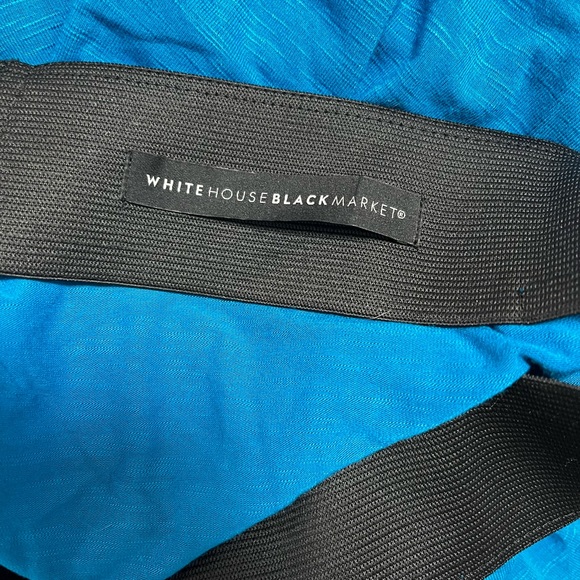 Whbm Wide Leg Crop Slub Knit Wrap Over Pants Ocean Tie Front Elastic Waist SZ XL - Picture 7 of 8